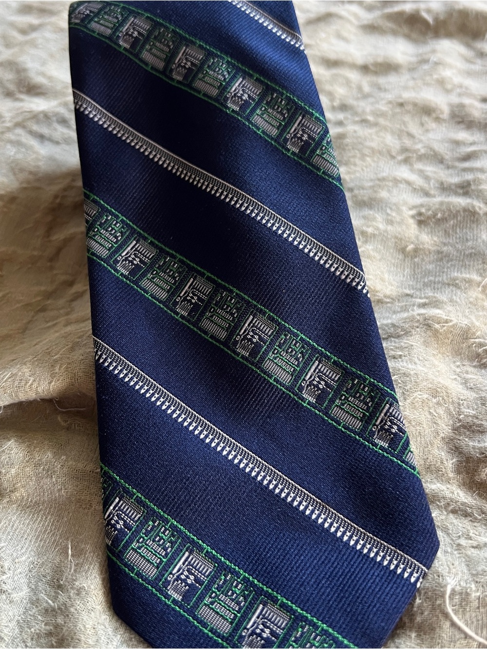 Smithsonian Institution Silk Blend Computer Circuit Nerdy Necktie Academia